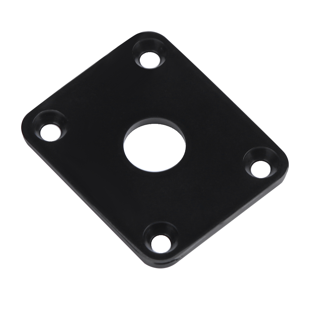 thumbnail image 2 of Placas de enchufe de salida de guitarra cuadradas para bajo LP negro 2 uds, 2 of 9