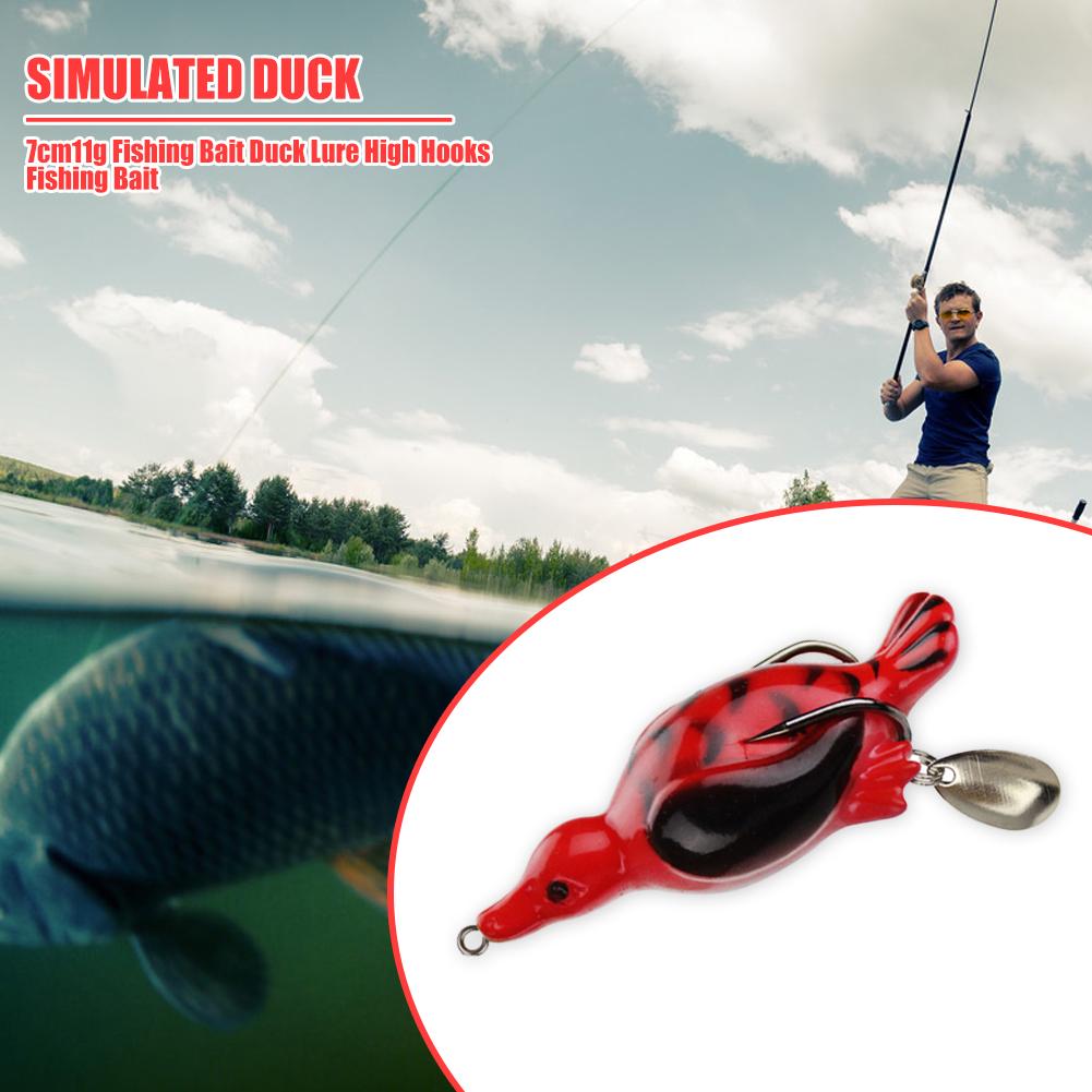 thumbnail image 3 of 7cm 11g Pesca al aire libre Realista Wobblers Cebo Simulación Pato Señuelo de pesca, 3 of 6